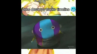 Grand Zeno destroys trunks timeline
