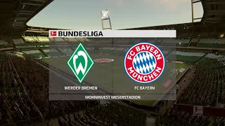 FIFA 20 | Werder Bremen vs Bayern Munchen - Bundesliga | 16/06/2020 | 1080p 60FPS