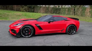 C7 Z06 Lowered on 21/22" Forgiato Maglia Twist Wheels