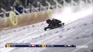 Andreas Wellinger - fatalny upadek - Kuusamo 2014 |HD|