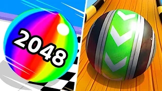 Ball Run 2048 | Sky Rolling Ball 3d - All Level Gameplay Android,iOS - NEW UPDATE Best Games