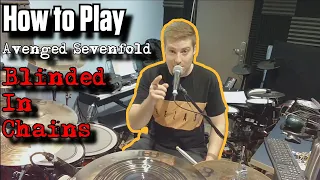 A7X Blinded in Chains Drum Solo and Intro Lesson - Learn How to Play Monday