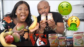 BABY FOOD VS ADULT FOOD CHALLENGE * VERY HILARIOUS