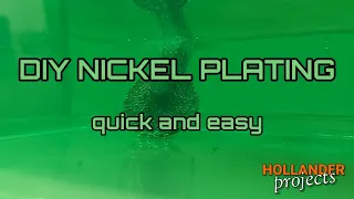 Easy DIY Nickel Plating - Electroplating setup for beginners - nickel plating at home