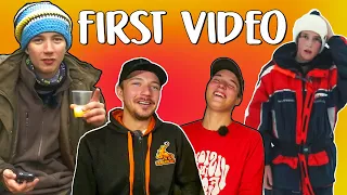 REACTING ON OUR FIRST VIDEO ON YOUTUBE (10 YEAR ANNIVERSARY) | Team Galant