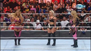 Bianca Belair defiende a Liv Morgan de Natalya & Carmella - WWE Raw Español: 04/07/2022