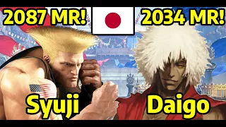 🔥 STREET FIGHTER 6 ➥ Syuji (GUILE ガイル) VS. Daigo The Beast (KEN ケン) 4K MASTER RANKS 🔥