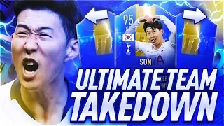 OMFG  INSANE 1M+ ICON DISCARD!!! EPIC 95 TOTS SON TEAM TAKE DOWN !!! 손흥민  #FIFA19