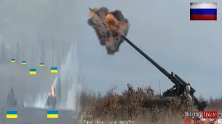BRUTAL FIRE‼️ Russian Artillery - tank and Big Explosion