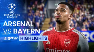 Highlights | Arsenal vs Bayern Munich | Champions League 23/24 | Quarter Final | FC 24 | PS5 | 4K60