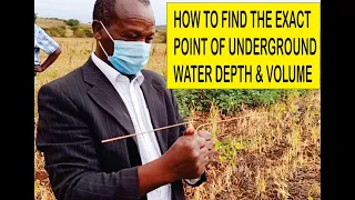 How to find the exact point of underground Water Depth & Volume(Water dowsing) #countryliving