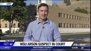 Pullman arson suspect admits starting fire, too drunk to remember why