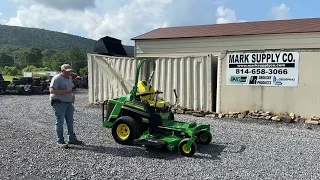 Like New 2022 John Deere Z997R Commercial Zero Turn Lawn Mower 37 HP Yanmar Diesel Engine 18 HRS !!