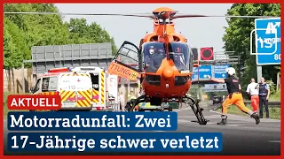 Kurz nicht aufgepasst: Schwerer Motorradunfall auf A66 | hessenschau