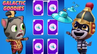 TALKING TOM GOLD RUN GALACTIC GOODIES event LUCKY CARD GENERAL TOM UNLOCKED vs RACCOON BOSS FIGHT