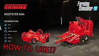 Grimme FT 300 & Rootster 604 (Farming Simulator 22)