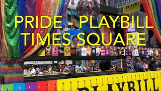 NYC PRIDE in Times Square - Playbill on Broadway - Free Outdoors Shows - New York - June 24, 2022.