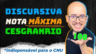 💯 🙋‍♀️ ALUNA TIROU NOTA MÁXIMA EM CONTEÚDO NA DISCURSIVA CESGRANRIO: CONFIRA ANÁLISE PARA O CNU 💯💯