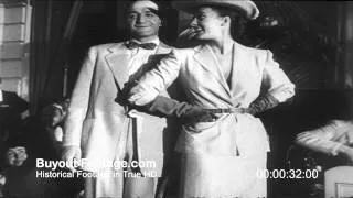 HD Stock Footage Spring Fashion From Paris 1951