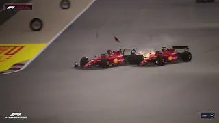 Ferrari collide in Bahrain!!