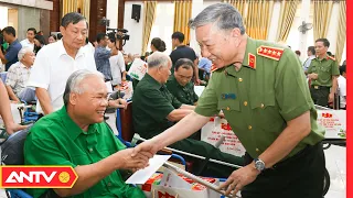 Bộ trưởng Tô Lâm thăm, tặng quà Trung tâm Điều dưỡng thương binh Thuận Thành, tỉnh Bắc Ninh | ANTV