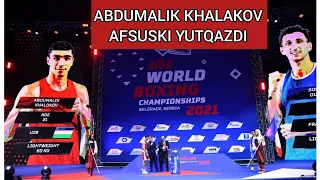 Abdumalik Khalakov (UZB) VS Sofian Oumia (Fransiya) JAHON CHEMPIONATI FINAL