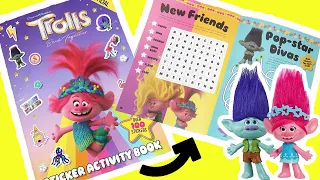 Trolls Band Together Movie Sticker Activity Book with Poppy, Branch, Viva, and John Dory