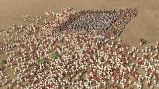 5000 PLEBS vs 500 BERSERKERS - Total War ROME 2