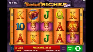 25 Free Spins and Big Win Ancient Riches Casino Slot