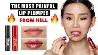 The Most Painful Lip Plumper From Hell 🔥🔥 |  Tina Tries It
