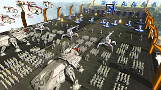 Largest Clone Army BRIDGE INVASION of the Clone Wars...