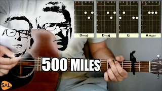 I'm Gonna Be (500 miles) Acoustic Guitar Lesson - 2 WAYS to play - 500 Miles Proclaimers Tutorial