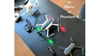 Hands on - DJI Mavic vs GP Karma vs DJI Phantom 4 Comparison