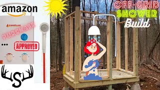 CAMPLUX 1.32 GPM, Propane Tankless Water Heater Off-Grid Shower Build.