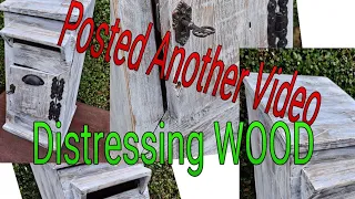 HOW TO CREATE A DISTRESSED LOOK ON WOOD RUSTIC LOOK