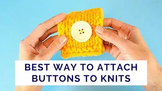 Great Way to Attach Buttons to Your Knits