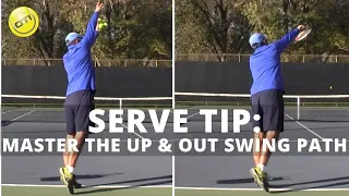Serve Tip: Develop More Consistency By Mastering The Up And Out Swing Path With Simple Progressions
