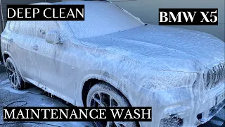 BMW X5 DEEP CLEAN | MAINTENANCE WASH - ASMR | Satisfying