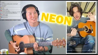 Neon Tutorial with Guitar Tip from John Mayer on Tiktok [TAB] Guitartime