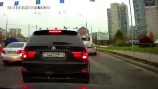 шашки по городу BMW X5M