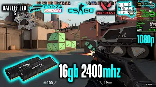 Athlon 3000g - Vega 3 Gaming 1080p Benchmark 2024 - 2x8gb 2400mhz Ram