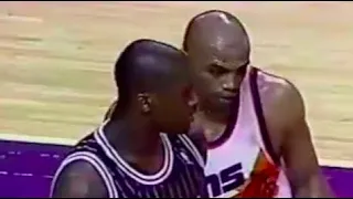 Rookie Shaquille O'Neal vs Charles Barkley PHYSICAL (02/07/1993)