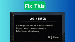 How to fix “Login error” on The Elder Scrolls Online