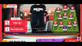 Man United vs Bournemouth 5-2 || Mark Goldbridge funny reaction after every goal ||