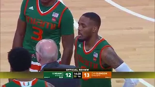 Miami Florida at Clemson  NCAA Men's Basketball January 13, 2018