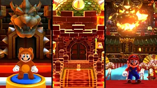 Evolution of Bowser's Castle in 3D Super Mario (2011-2022)