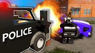 EXPLOSIVE POLICE CHASE! - Brick Rigs Multiplayer Gameplay - Lego Cops and Robbers