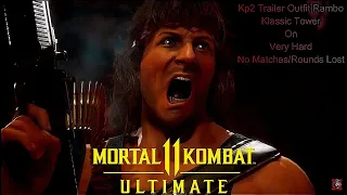 Mortal Kombat 11 Ultimate - KP2 Trailer Rambo Klassic Tower On Very Hard No Matches/Rounds Lost