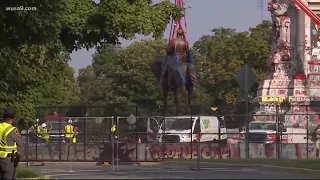 Watch opening of Confederate time capsule discovered during dissembling of Robert E. Lee statue