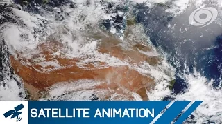 Australia satellite imagery timelapse for January 2016